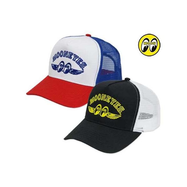 ムーンアイズ キャップ 帽子 メンズ レディース メッシュキャップ おしゃれ かっこいい アメカジ 車 バイク MOONEYES Fly with MOON トラッカー ハット