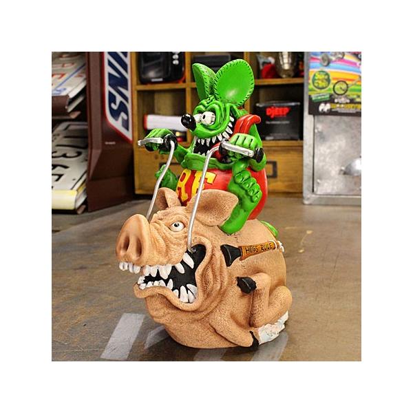 ラットフィンク フィギュア 貯金箱 RATFINK RIDING HOG＿FG-RAF436-MON