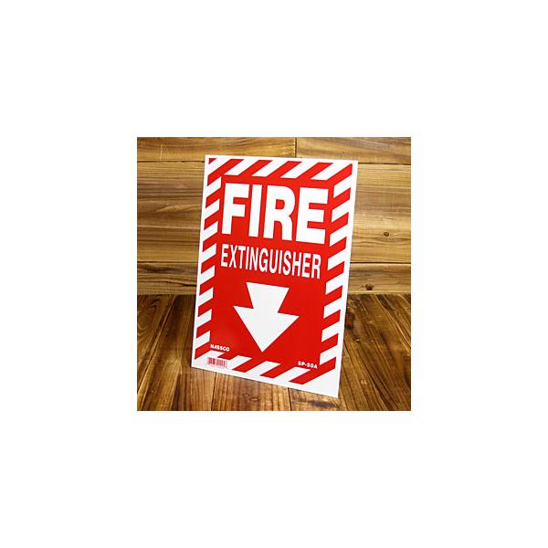 サインプレート サインボード 看板 アメリカン おしゃれ インテリア 壁 飾り 案内板 アメリカン雑貨 Fire（消火器）
