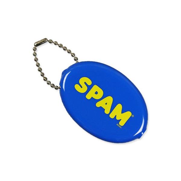 スパム コインケース キーリング付 小銭入れ ラバーコインケース アメリカ アメリカン雑貨 SPAM ロゴ