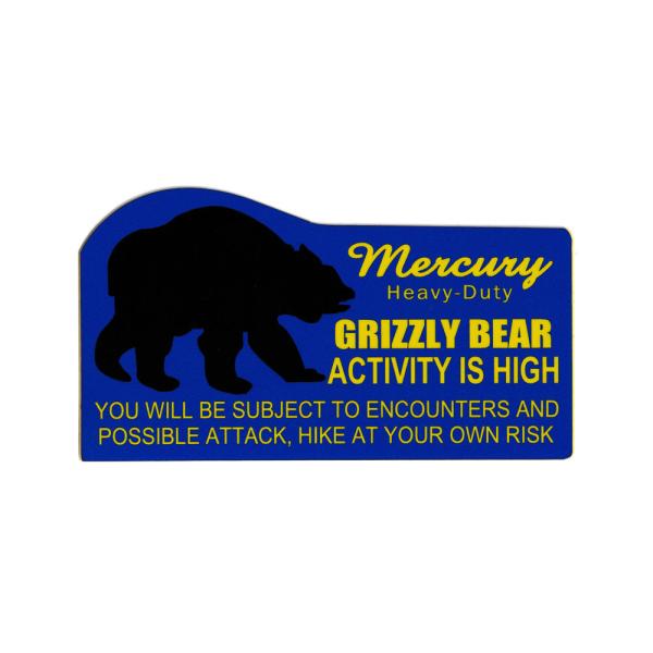 マーキュリー ステッカー アウトドア アメリカン ブランド おしゃれ 車 スーツケース バイク かっこいい 熊 MERCURY GRIZZLY BEAR
