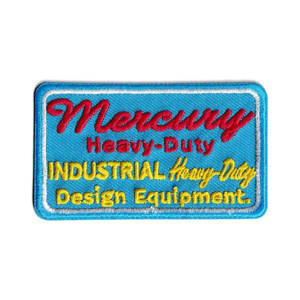 マーキュリー ワッペン アイロン アメリカン アメカジ おしゃれ ワークスタイル 企業系 カンパニー系 MERCURY プレートライトブルー
