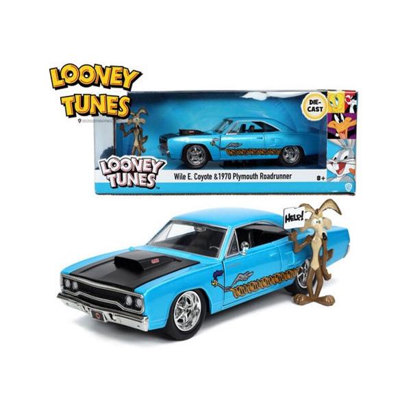 ロードランナー ミニカー アメ車 1 24 ルーニーテューンズ プリムス コヨーテ フィギュア アメリカン雑貨 Looney Tunes 1970 Plymouth Road W Wile E Coyote Mn 338 Sps U S Junkyard 通販 Yahoo ショッピング