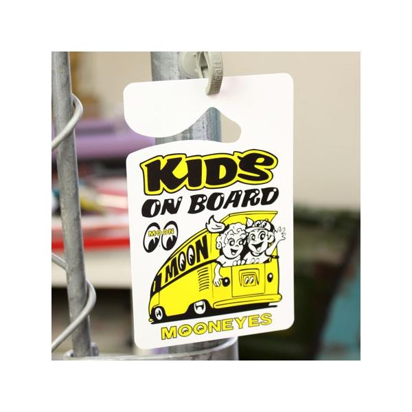 ムーンアイズ カー用品 子供が乗っています アメリカ ホットロッド MOONEYES パーキングパーミット KIDS ON BOARD