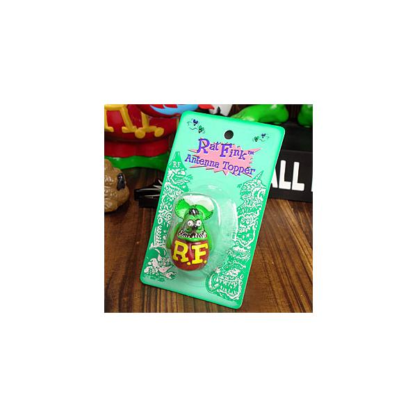 RAT FINK（ラットフィンク） アンテナトッパー ボディ グリーン＿AT