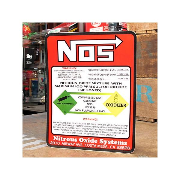 ステッカー NOS アメリカン おしゃれ 車 バイク ヘルメット かっこいい ワイルドスピード ニトロ WARNING サイズL