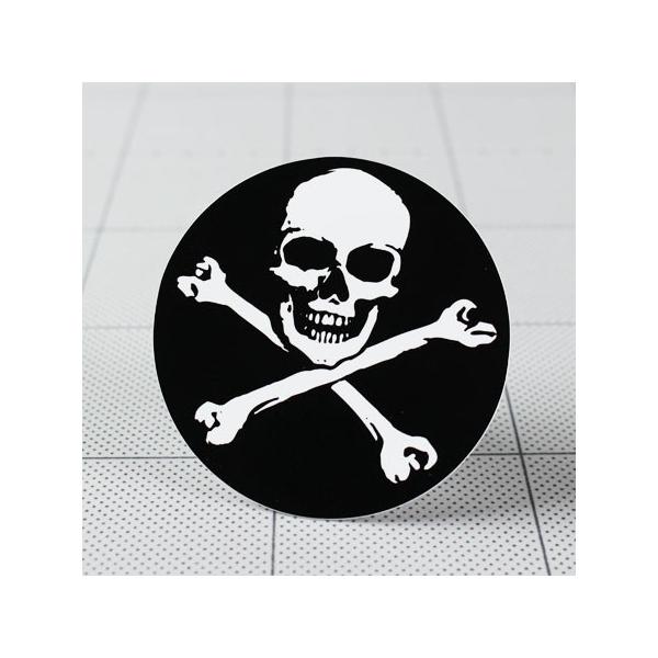 ステッカー スカル アメリカン 車 バイク かっこいい おしゃれ ヘルメット スケボー カーステッカー アメリカン雑貨 SKULL ON BLACK