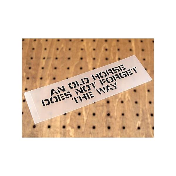 アメリカンミリタリーステンシル転写ステッカー 老いたる馬は道を忘れず メール便ok Sc Pst026 Sxw Sc 1184 U S Junkyard 通販 Yahoo ショッピング