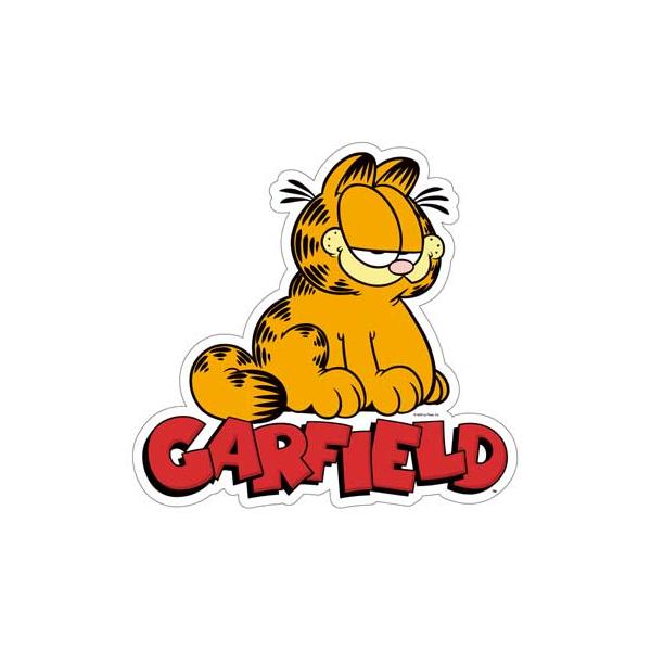 ガーフィールド GARFIELD ステッカー ウォールステッカー ネコ 猫 かわいい キャラクター アメリカ おしゃれ アメリカン サイズM お座り