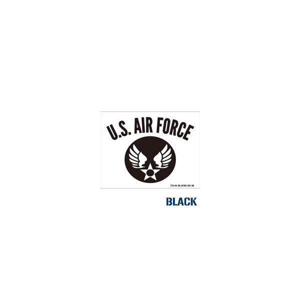 ミリタリー ステッカー US AIR FORCE アメリカ空軍 世田谷ベース エアフォース ウイングエンブレム 101型 ミニサイズ ブラック
