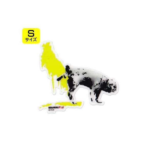 バンクシーのステッカーになります。正体不明のストリートアーティスト、BANKSY。社会風刺をテーマにしたメッセージ性の強いアートで有名ですね！世間を謎のアートで描き乱すバンクシーデザインのステッカーです♪コチラは「Wizz Dog」と名付け...