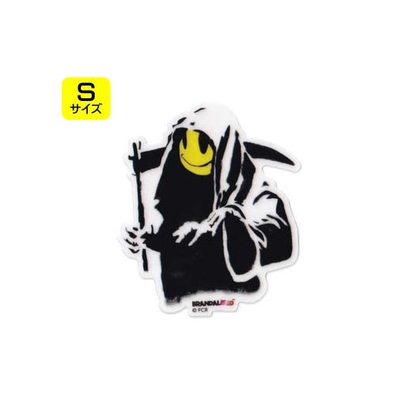 バンクシーのステッカーになります。正体不明のストリートアーティスト、BANKSY。社会風刺をテーマにしたメッセージ性の強いアートで有名ですね！世間を謎のアートで描き乱すバンクシーデザインのステッカーです♪コチラは「Reaper」と名付けられ...