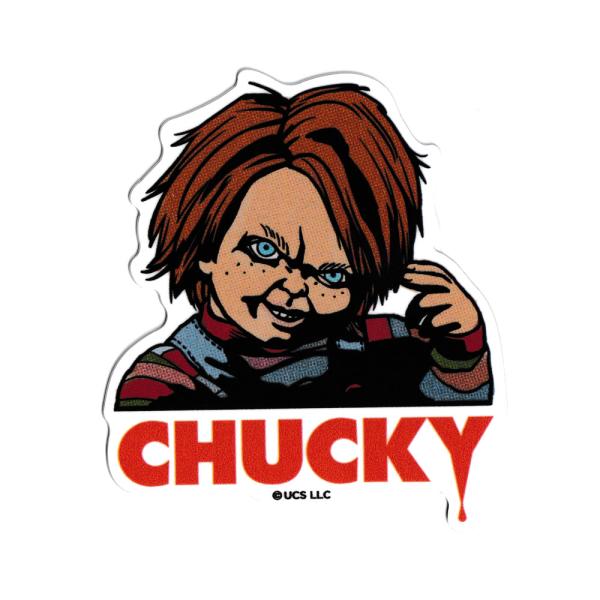 チャッキー ステッカー アメリカン キャラクター アメリカ おしゃれ かっこいい スマホ 車 バイク アウトドア キャンプ スーツケース 挑発