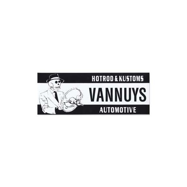 バンナイス ステッカー スカル おしゃれ アメリカン 車 バイク かっこいい アメカジ ホットロッド カスタム VANNUYS スカルドライバー