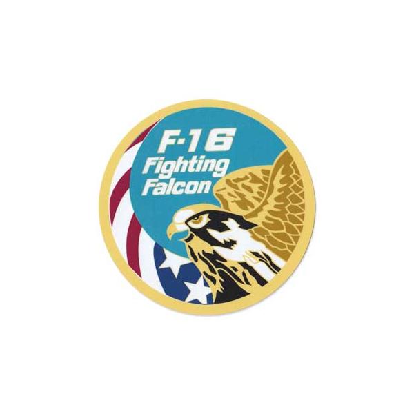 ステッカー ミリタリー アメリカン おしゃれ かっこいい 車 バイク ハヤブサ アメリカ空軍 F-16 ファイティングファルコン