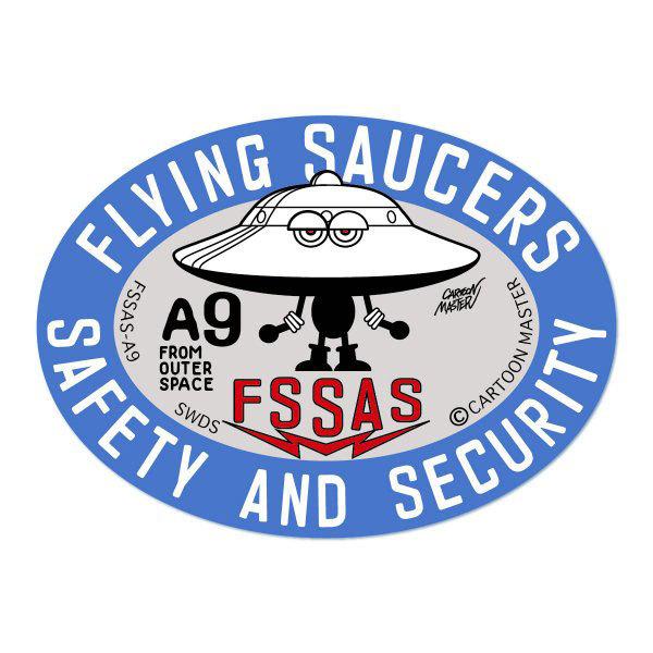 ステッカー セキュリティ Ufo 防犯 車 かっこいい おしゃれ モンスター アメリカン キャラクター Flying Saucers Safety And Security Sc Fssas Sxw U S Junkyard 通販 Yahoo ショッピング