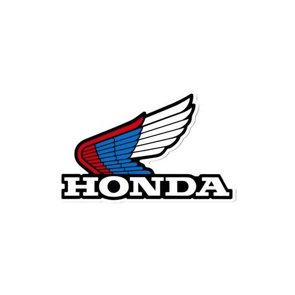 ホンダ HONDA ステッカー ロゴ バイク 車 おしゃれ かっこいい ヘルメット スーツケース ウイング 1972WING トリコロール1 L