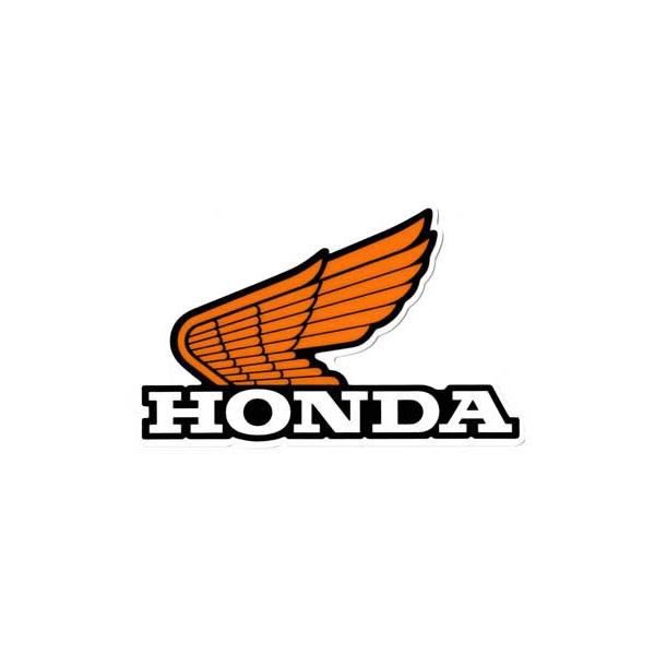 ホンダ HONDA ステッカー ロゴ バイク 車 おしゃれ かっこいい ヘルメット スーツケース ウイング 1972WING イエロー L