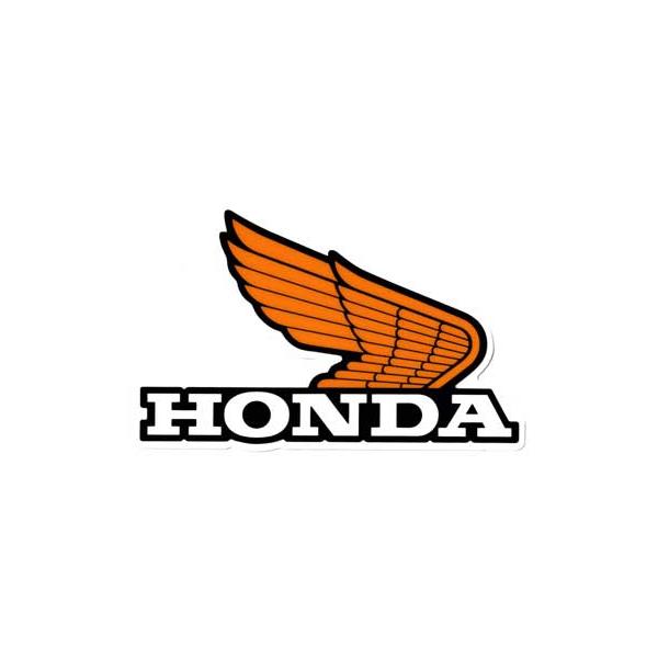 ホンダ HONDA ステッカー ロゴ バイク 車 おしゃれ かっこいい ヘルメット スーツケース ウイング 1972WING イエロー R