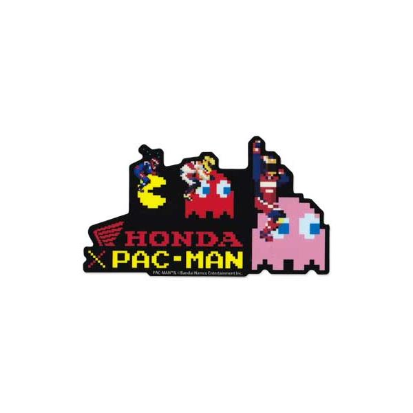 ホンダ HONDA パックマン PAC-MAN ステッカー ロゴ バイク 車 スマホ おしゃれ かっこいい 面白い レトロ スーツケース オートレース