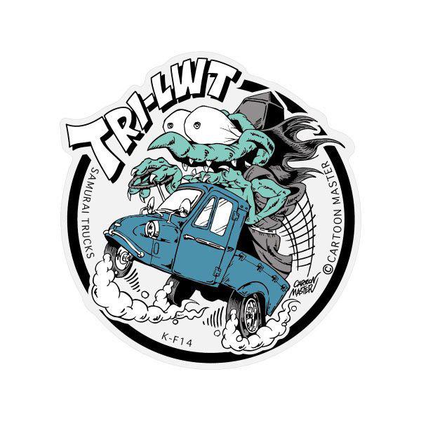 ステッカー 軽トラック モンスター かっこいい おしゃれ ホットロッド キャラクター アメリカン 車 バイク カーステッカー Samurai Trucks K Funk Tri Lwt Sc K F14 Sxw U S Junkyard 通販 Yahoo ショッピング