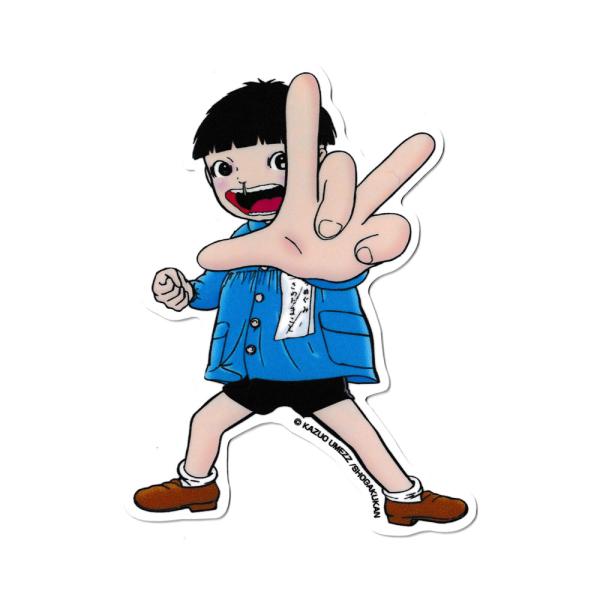 まことちゃんのステッカーになります。楳図かずお氏が描くギャグ漫画、まことちゃん。当時はまことちゃんのセリフを真似る子供が結構いましたよね♪「グワシ」ポーズのまことちゃんがステッカーになってます。屋内外で使用できるビニール製で日本製になります...