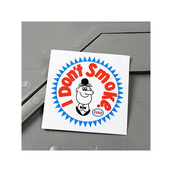 ステッカー エッソ ESSO 車 バイク アメリカン おしゃれ かっこいい オイル I Don't Smoke