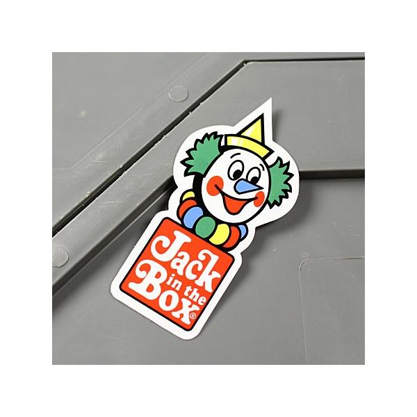ステッカー ジャック・イン・ザ・ボックス Jack in the Box ハンバーガー 車 バイク アメリカン おしゃれ かっこいい ピエロ