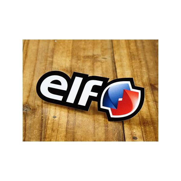 ステッカー 車 エルフ アメリカン おしゃれ バイク ヘルメット かっこいい オイル elf サイズS