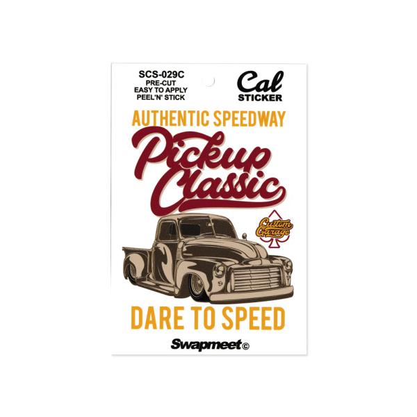 ステッカー 車 アメリカン おしゃれ かっこいい アメリカン雑貨 Swapmeet Cal STICKER PICKUP CLASSIC