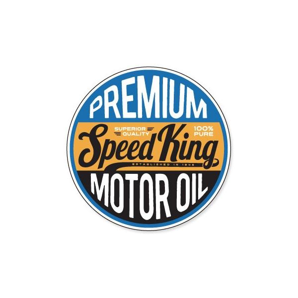 ステッカー アメリカン おしゃれ 車 バイク かっこいい オイル カーステッカー 世田谷ベース Vintage Motoroil Signs Speed King