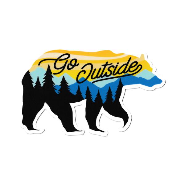 ステッカー くま 熊 アウトドア キャンプ アメリカン おしゃれ かっこいい かわいい 車 バイク Vintage Outdoor Budges BEAR