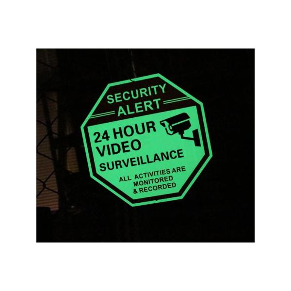 セキュリティ ダミー サインプレート 防犯カメラ アメリカン おしゃれ 壁 飾り 面白い メンズ かっこいい ウォールデコ アメリカン雑貨 蓄光 オクタゴン Buyee 日本代购平台 产品购物网站大全 Buyee一站式代购 Bot Online