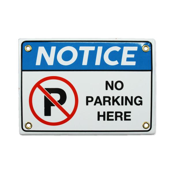 ダルトン サインプレート サインボード 駐車禁止 看板 案内板 表示板 インテリア 雑貨 おしゃれ 壁 アメリカ DULTON ENAMELED NOTICE SIGN NO PARKING