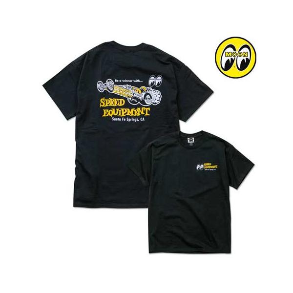 ムーンアイズ Tシャツ メンズ 半袖 アメカジ おしゃれ かっこいい かわいい 車 バイク ホットロッド レーシング モーター MOONEYES MOON Speed Equipment