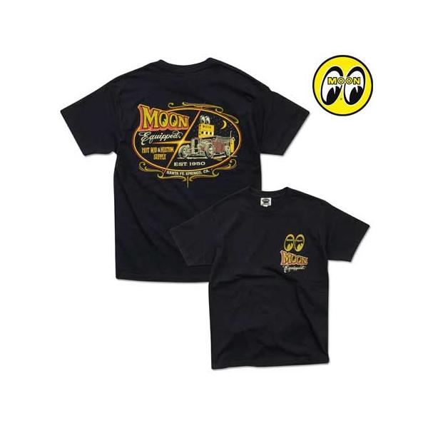 ムーンアイズ Tシャツ メンズ 半袖 アメカジ おしゃれ かっこいい かわいい 車 バイク ホットロッド レーシング モーター MOONEYES MOON Equipped Roadster