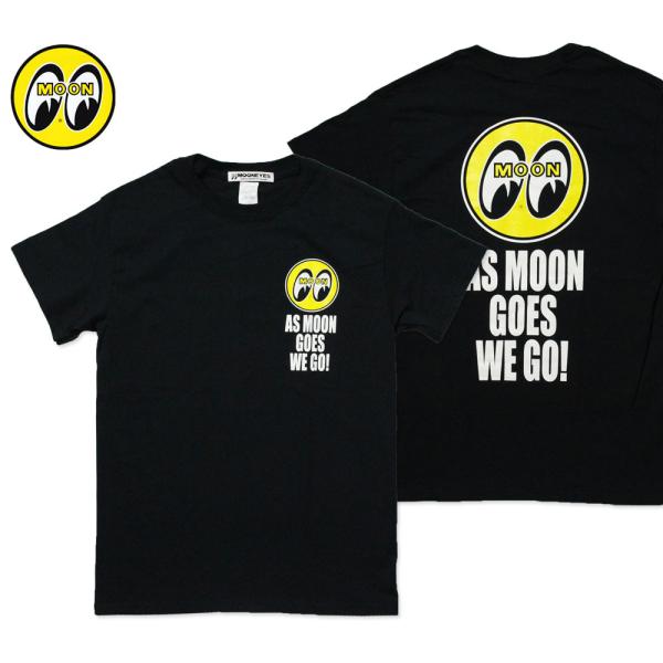 ムーンアイズ Tシャツ メンズ 半袖 アメカジ おしゃれ かっこいい かわいい ホットロッド レーシング モーター MOONEYES As MOON Goes We Go