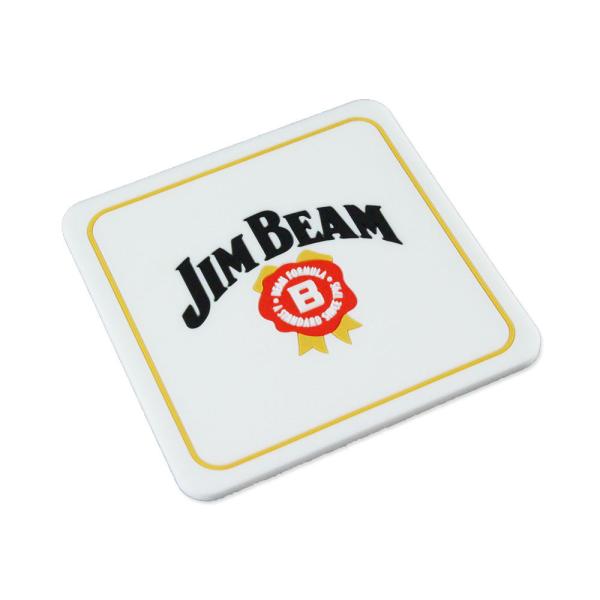 【値引き】JIM BEAM ロゴ サインプレート、他４点セット ジム・ビーム JIM BEAM コースター おしゃれ かっこいい ラバー