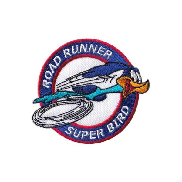 ロードランナー ワッペン アイロン 大人向け おしゃれ かっこいい アメカジ キャラクター アメリカ 車 バイク ホットロッド SUPER BIRD