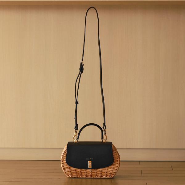 VIOLAd'ORO（ヴィオラドーロ） 2WAYハンドル スプリットラタン カゴ