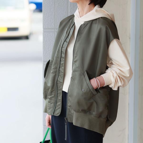 Cafune（カフネ） リラックス MA-1 ジレ : planino - 通販 - Yahoo