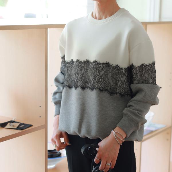 ◆ ダブルスタンダードクロージング ショルダーレースニットジャケット　ソブ Sov. DOUBLE STANDARD CLOTHING SOV. (ダブルスタンダード