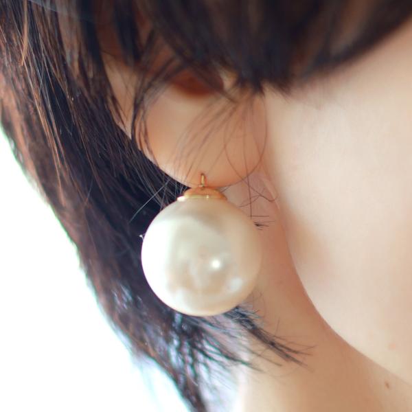 Nothing And Others (ナッシングアンドアザーズ)　ビッグパール　ピアス　=Big Pearl Pierce=