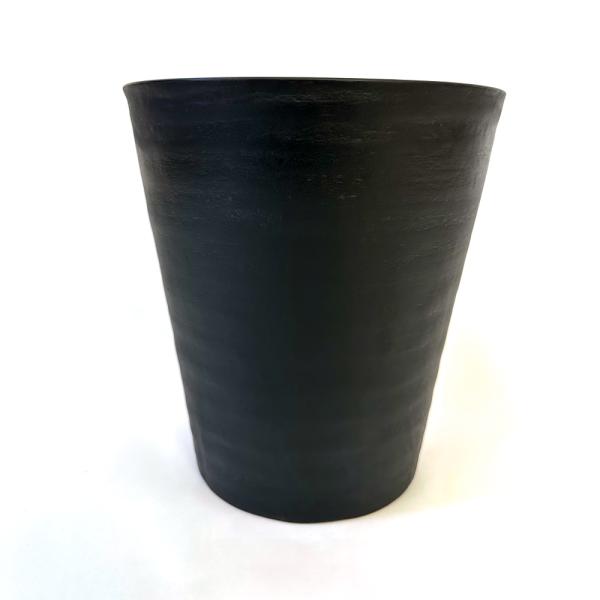 長鉢8号×1個入り セラアート 植木鉢 おしゃれ 黒色 多肉植物 塊根植物 ブラック プラ鉢