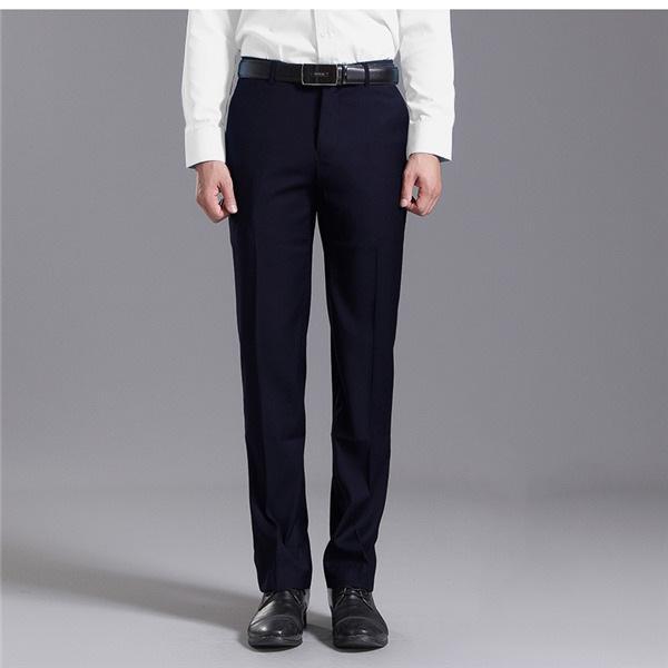 スラックス メンズ ツータックパンツ ビジネス クールビズ 無地 スリム