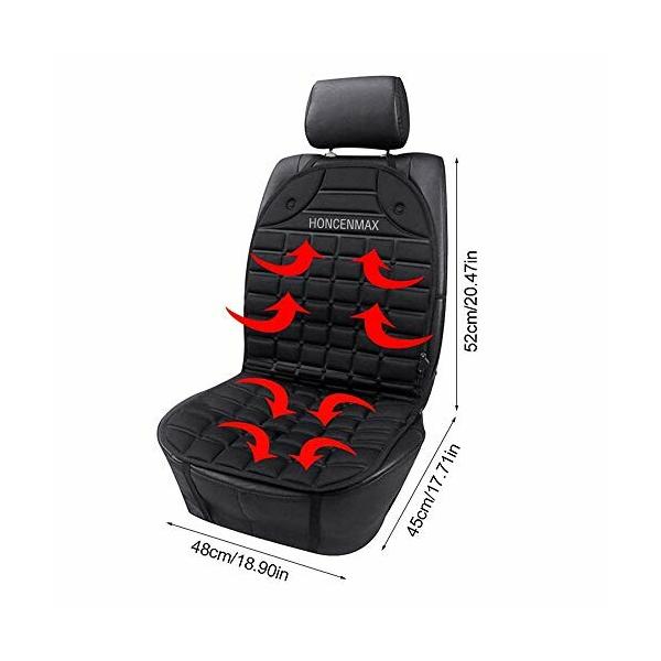Honcenmax シートヒーター 車用 冬の車内を暖かくなるホットカーシート シートカバー 座席ヒートクッション 二 Www Arnon Com Sa