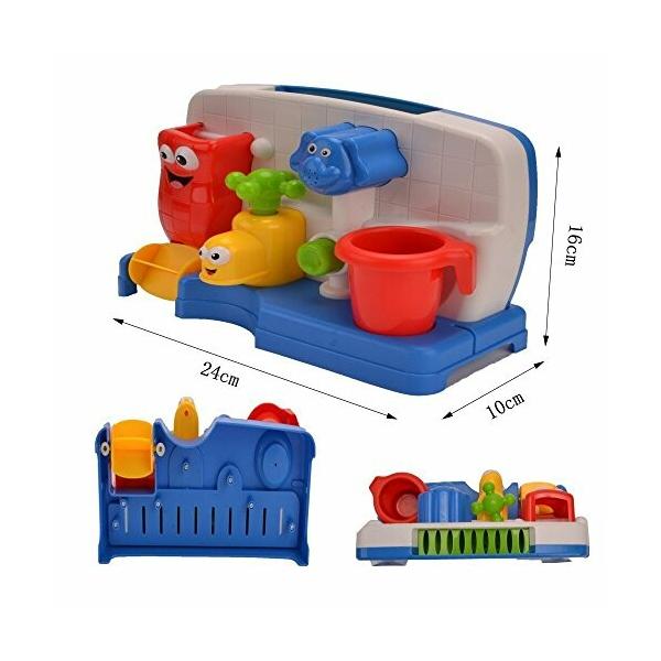 ミニ浴室玩具セット 入浴おもちゃ お風呂用 水遊び ミニ水車 蛇口 噴水 象 知育玩具 Prettyfunnyballoons Com