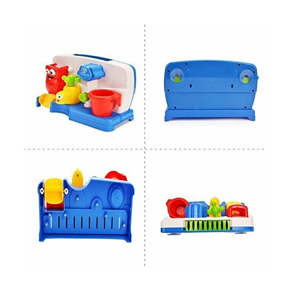 ミニ浴室玩具セット 入浴おもちゃ お風呂用 水遊び ミニ水車 蛇口 噴水 象 知育玩具 Prettyfunnyballoons Com