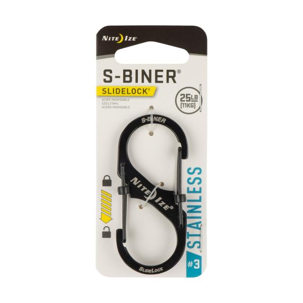 他サイト： ナイトアイズ NITE IZE エスビナー S-BINER スライドロック #3 ブラック NI03707の商品画像