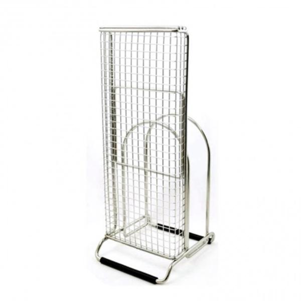 【商品説明】包丁2本とまな板、シートまな板をすっきりスリムに収納。メッシュのカバーが付いて刃が当たらず安全です。【商品仕様】●本体サイズ:220×85×93mm●162g【その他】【材質】●本体 18-8ステンレススチール/ゴム足 シリコー...